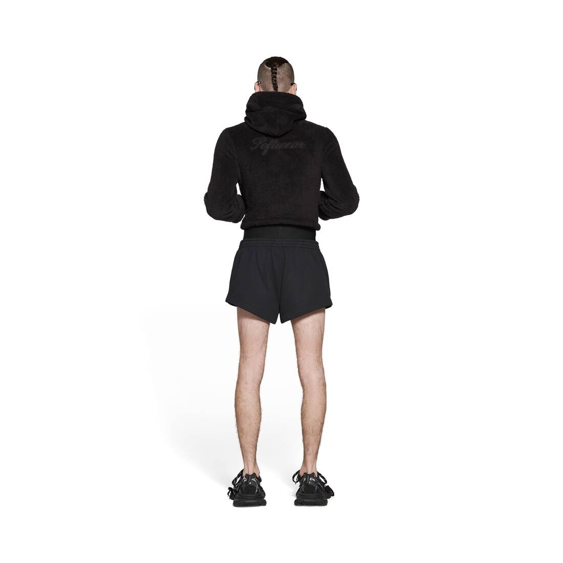 Running Shorts in Black Faded - 4