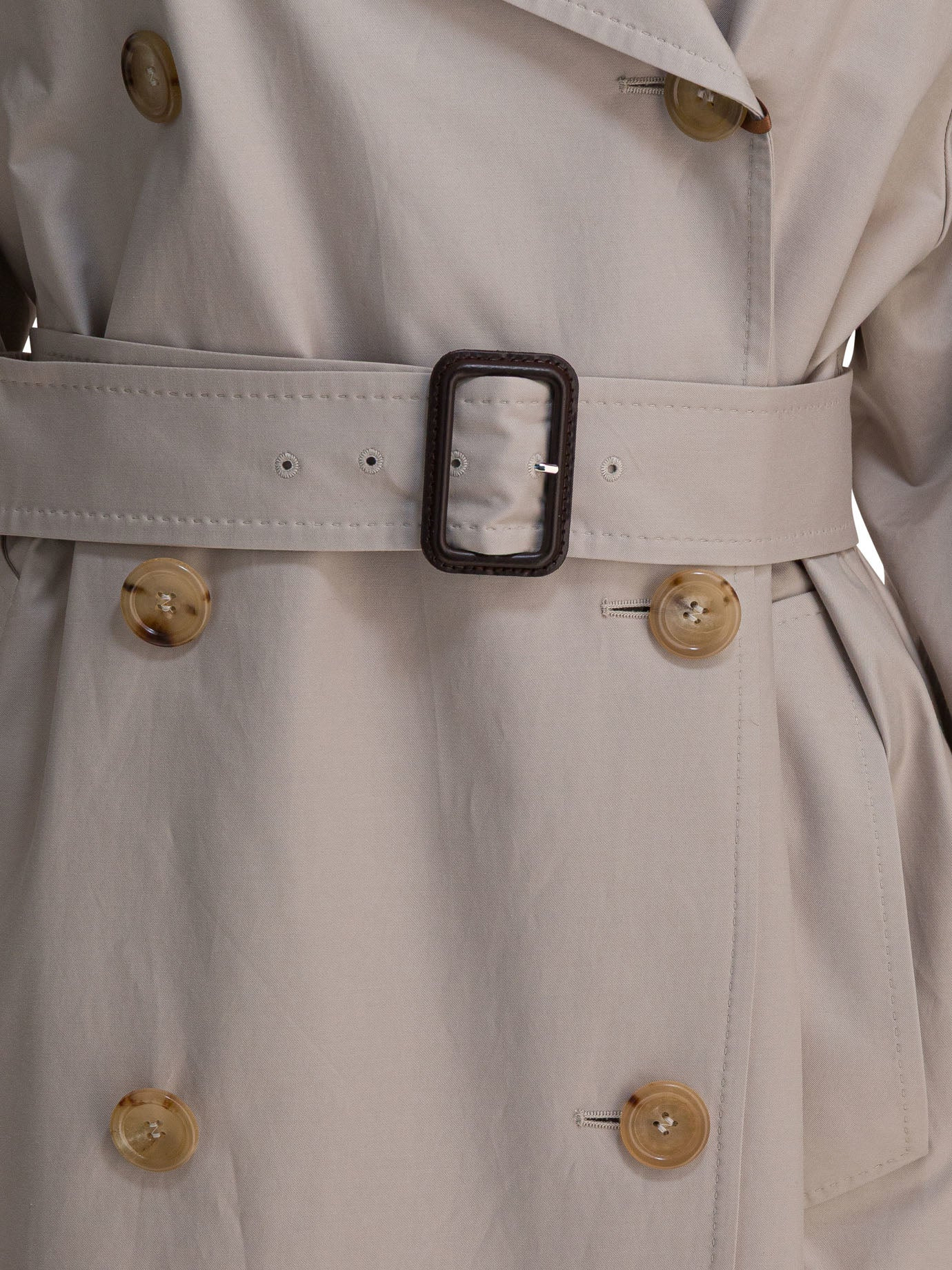 Max Mara The Cube - Max Mara The Cube Double-breasted Cotton Twill Trench Coat - 3
