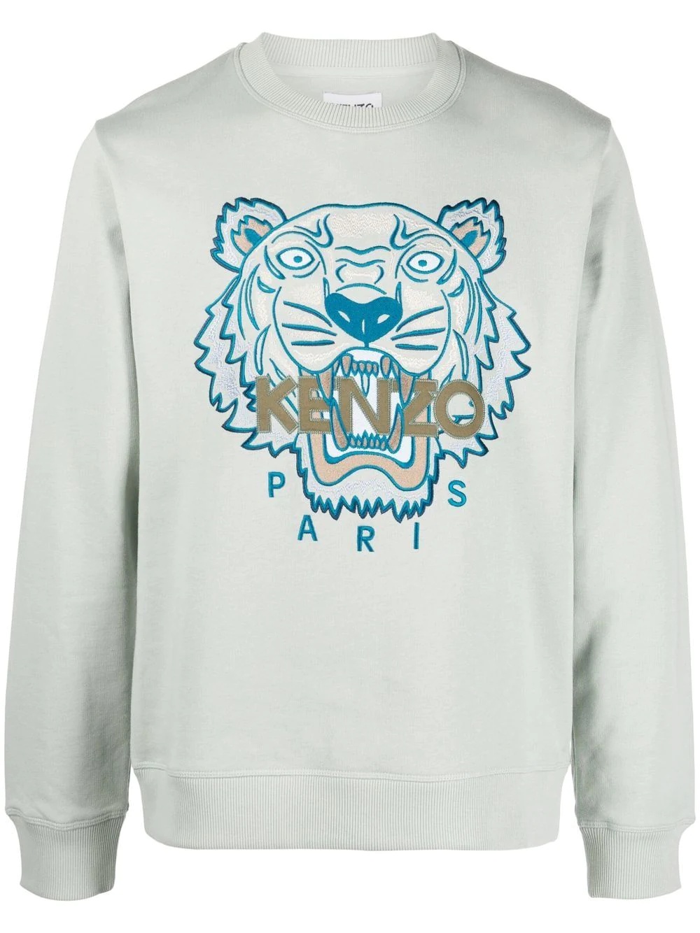 Tiger-print crew-neck sweatshirt - 1