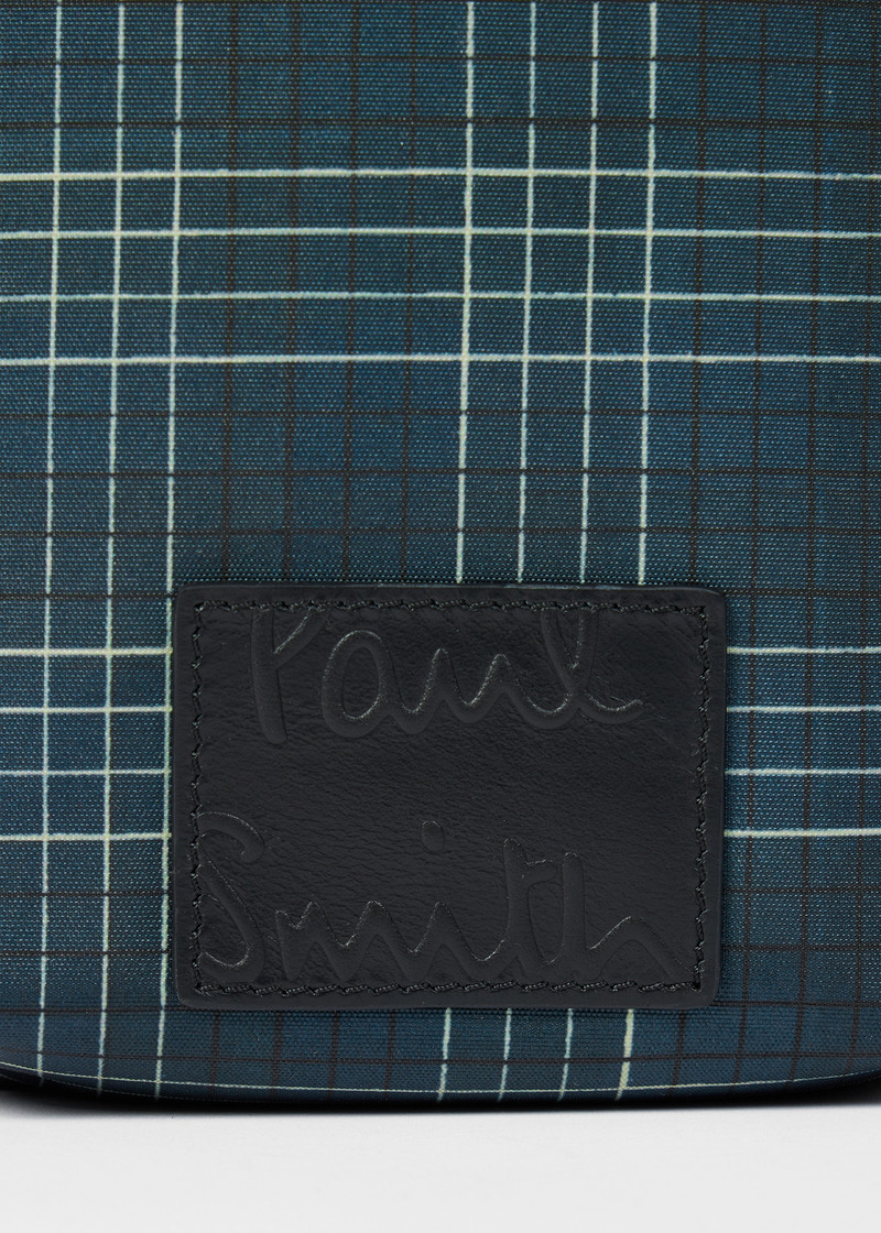 Multicolour Mixed Check and Stripe Compact Cross-Body Bag 7