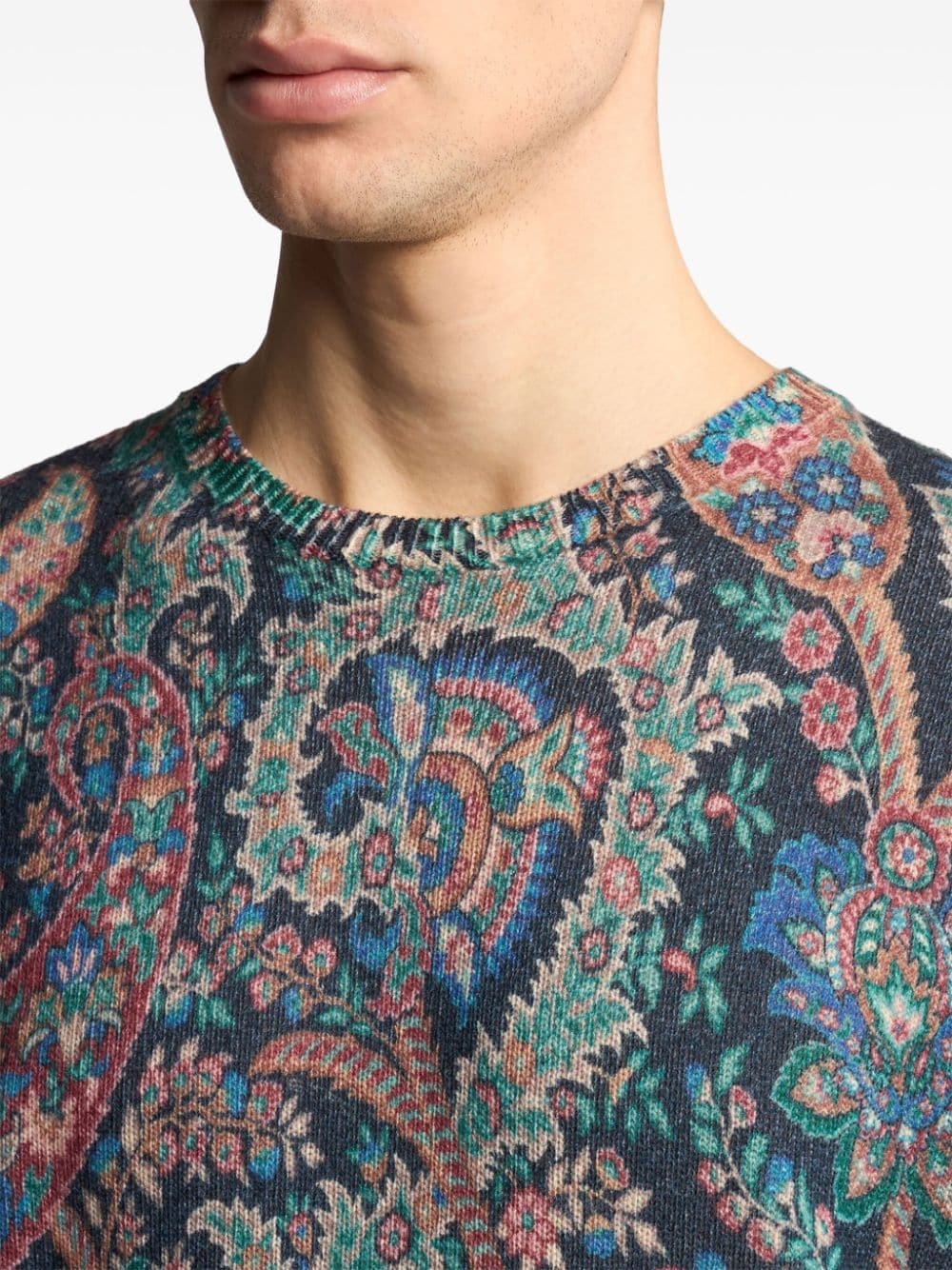 floral intarsia-knit jumper - 4