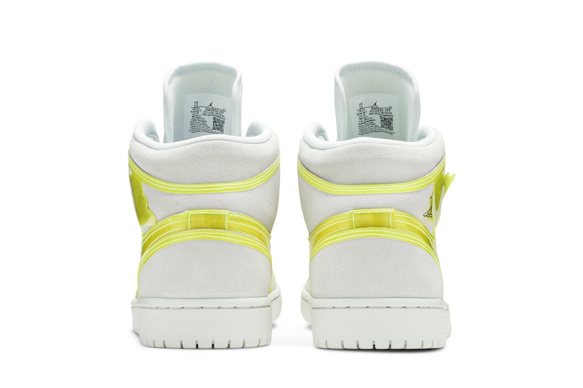 Wmns Air Jordan 1 Mid LX 'Off White Opti Yellow' - 6