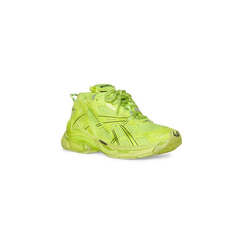 BALENCIAGA Men's Runner Sneaker in Yellow outlook