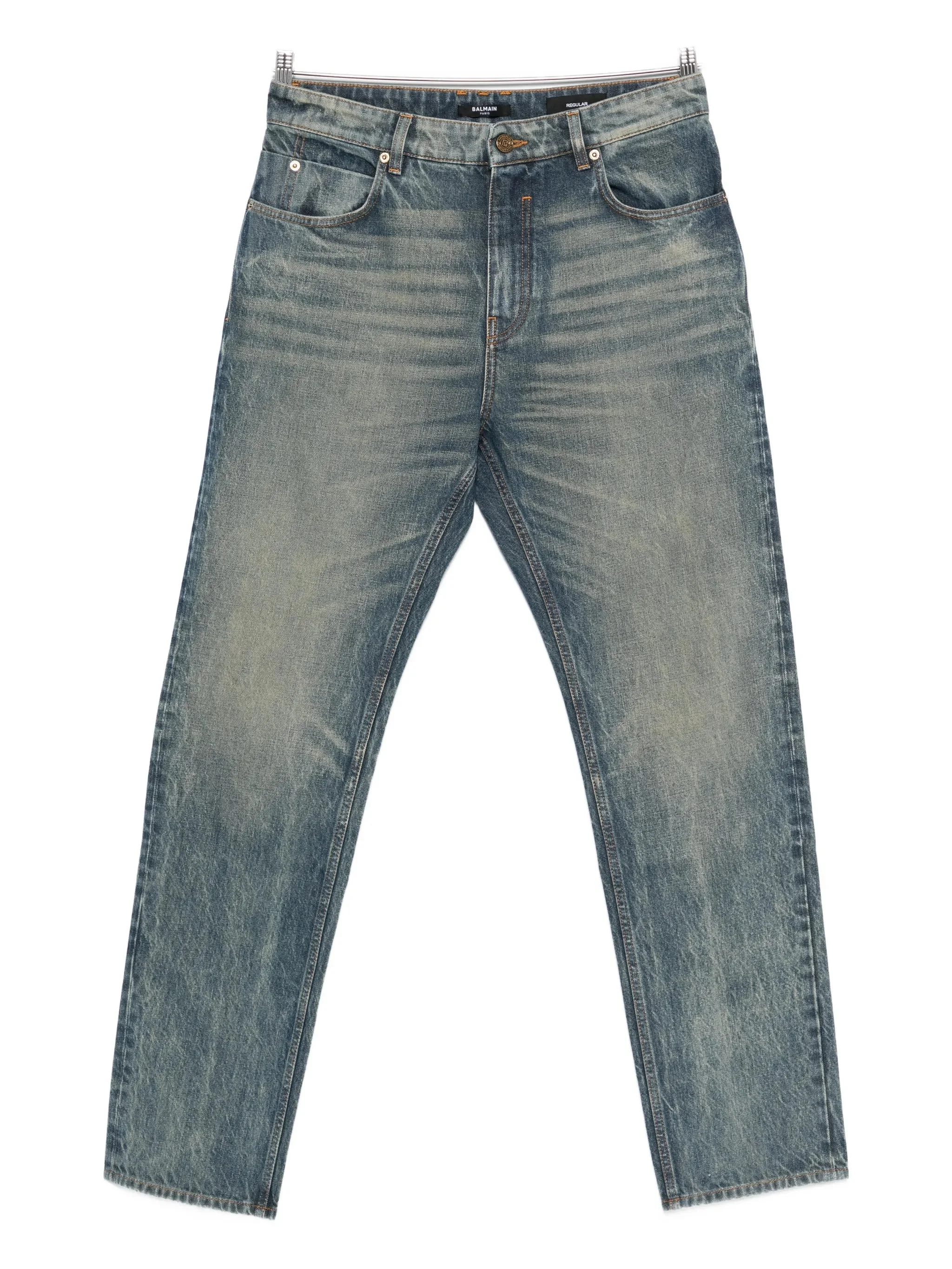 Balmain Logo-patch Jeans - 1