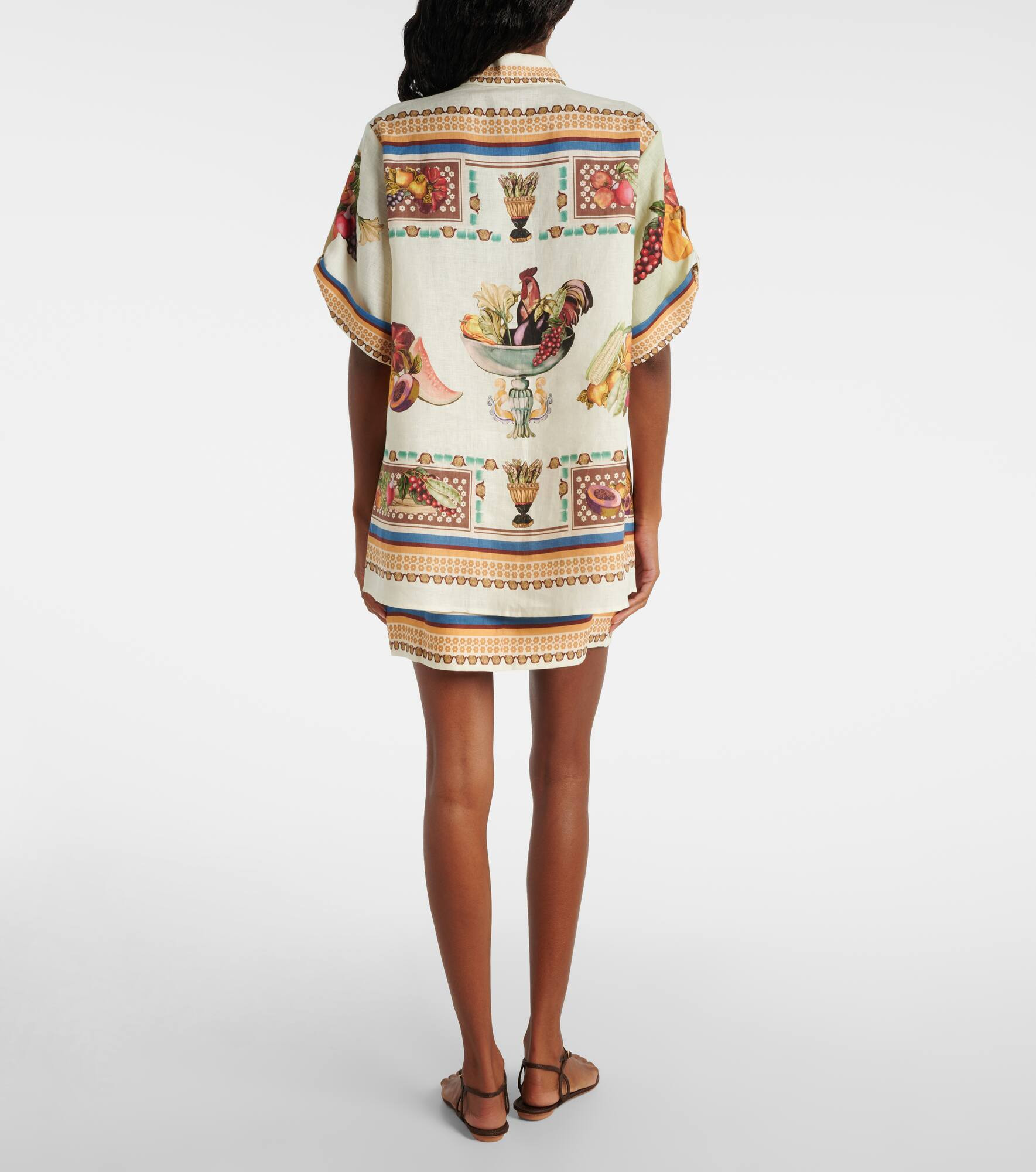 Mercado printed linen shirt - 3
