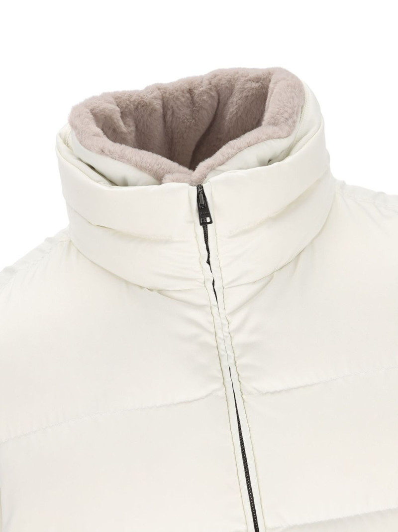 striped quilted down gilet 4