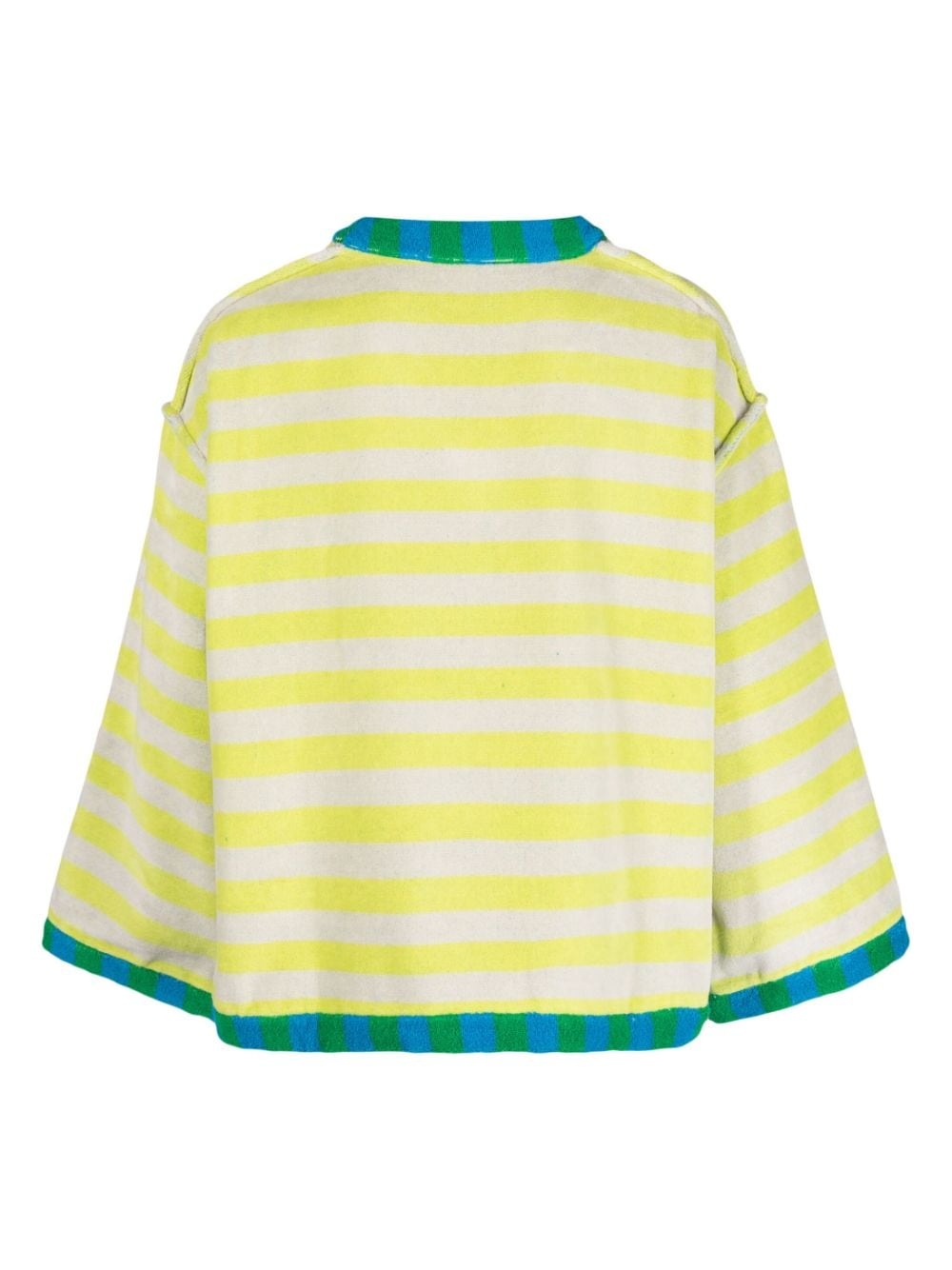 stripe-print long-sleeved top - 2