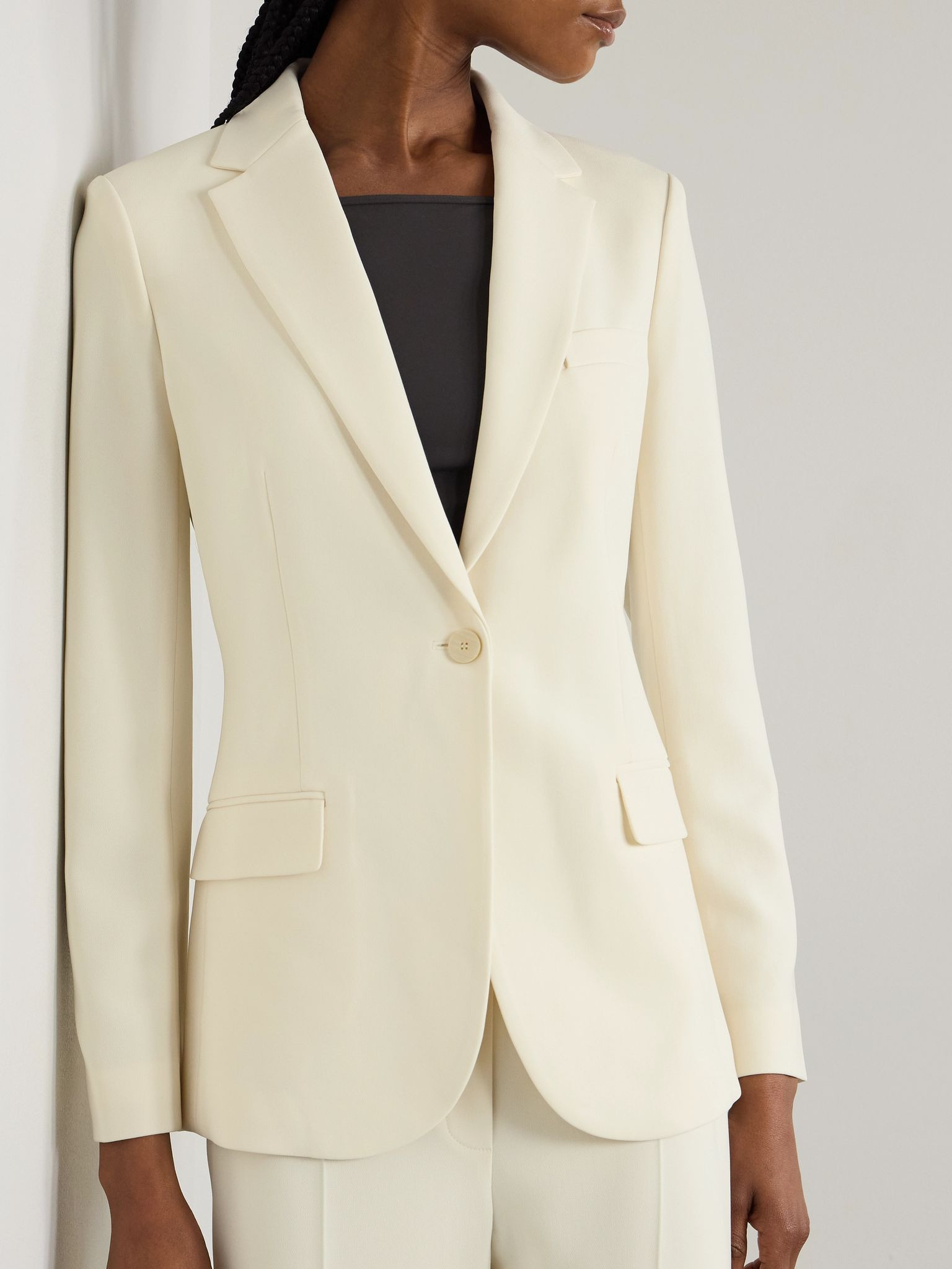 Crepe blazer Off-white - 3