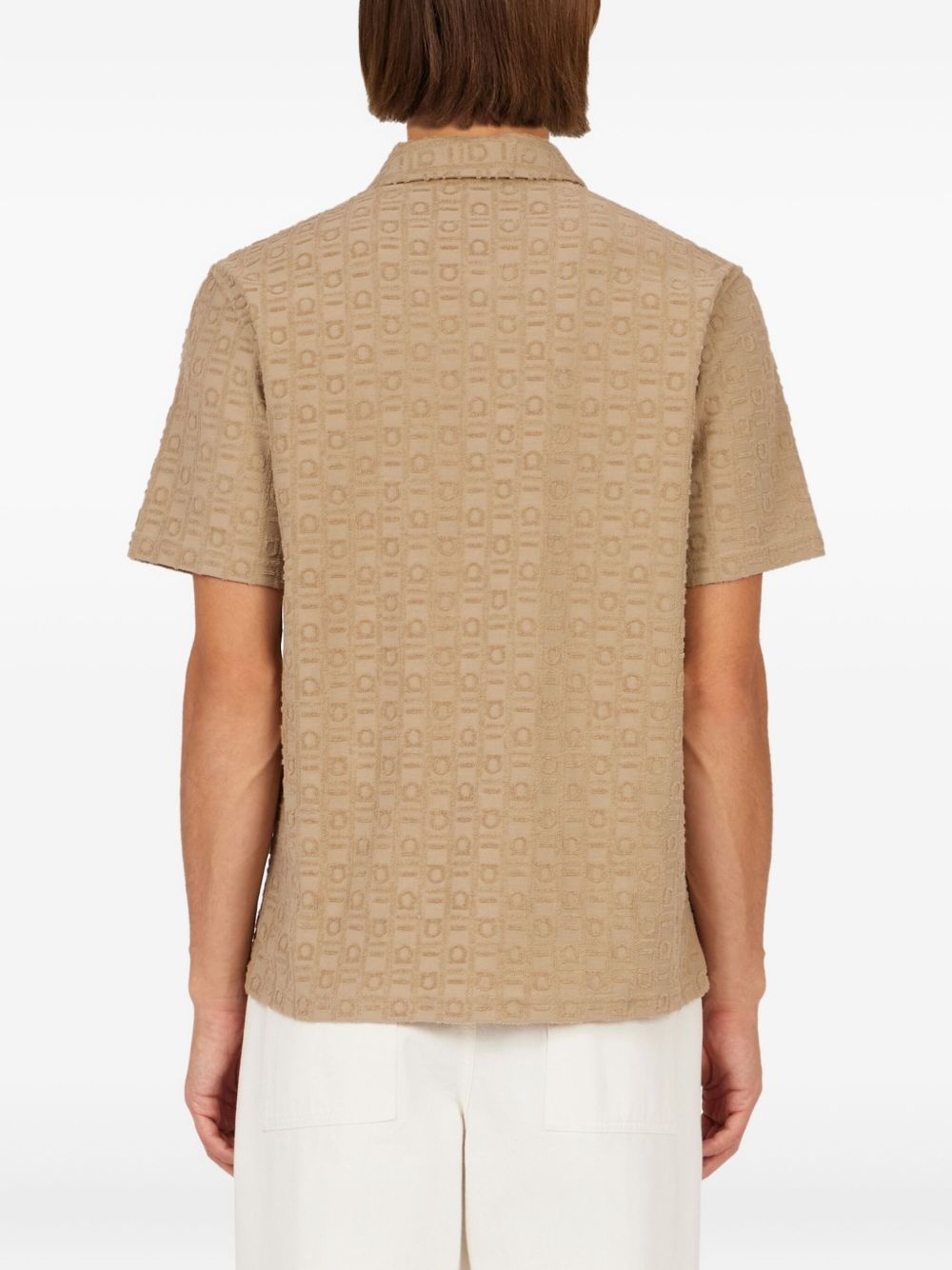 monogram-pattern polo shirt - 4
