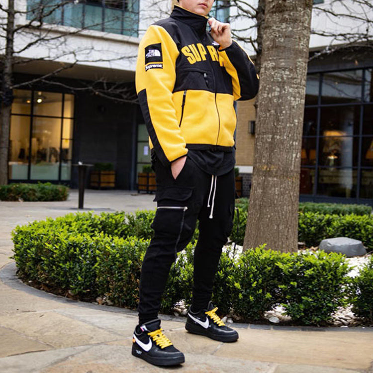 Supreme SS19 x The North Face Arc Logo Denali Fleece Jacket Yellow SUP-SS19-549 - 3