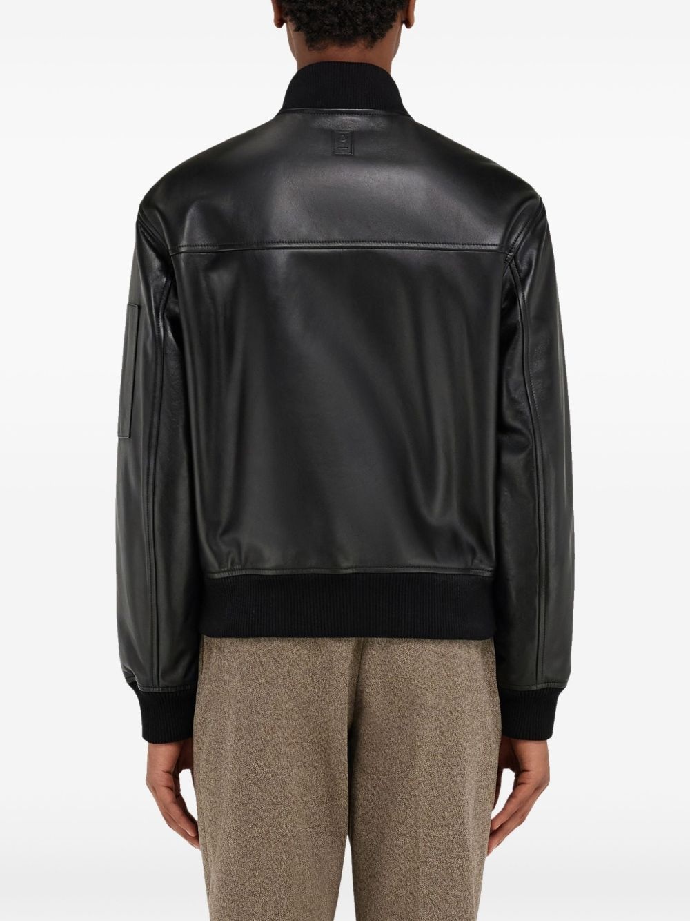 leather bomber jacket - 3
