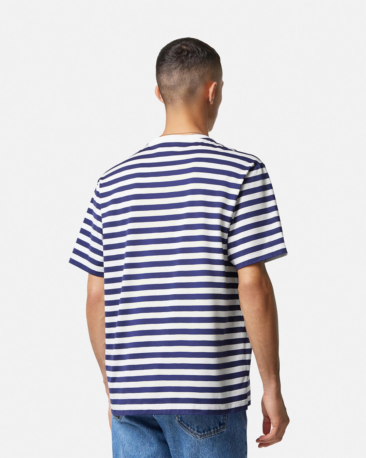 Versace Blue Nautical Stripe Shirt