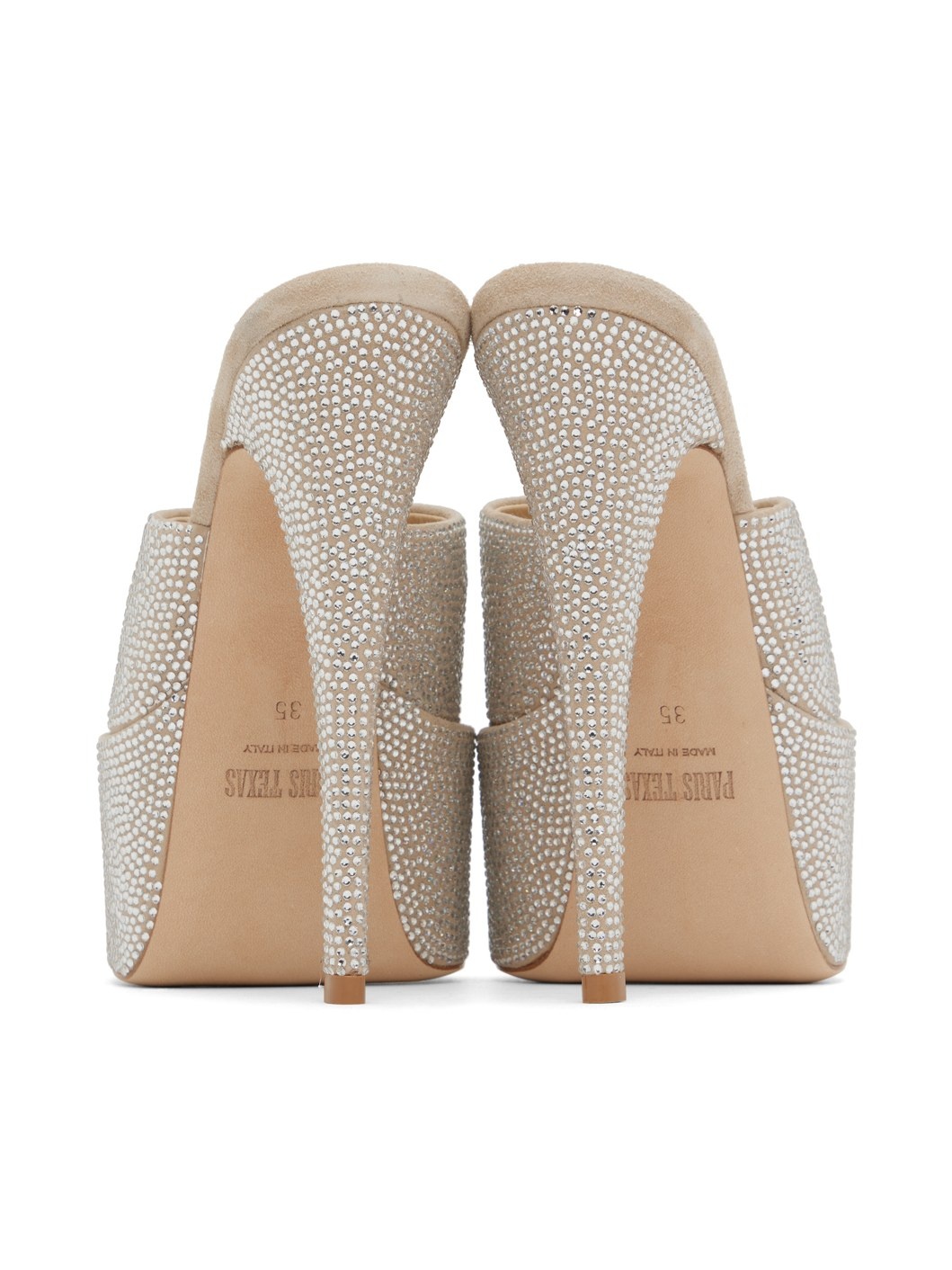 Beige Marina Heeled Sandals - 2
