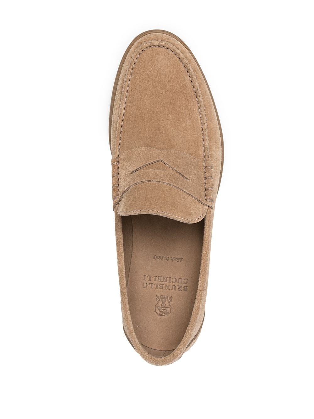 suede penny loafers - 4