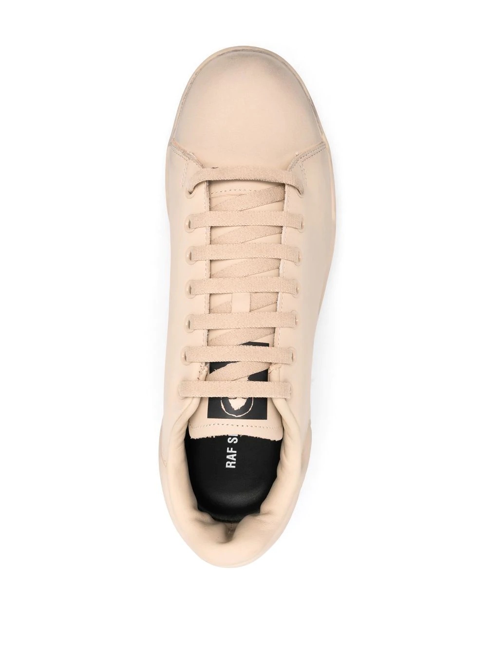 round-toe lace-up sneakers - 4