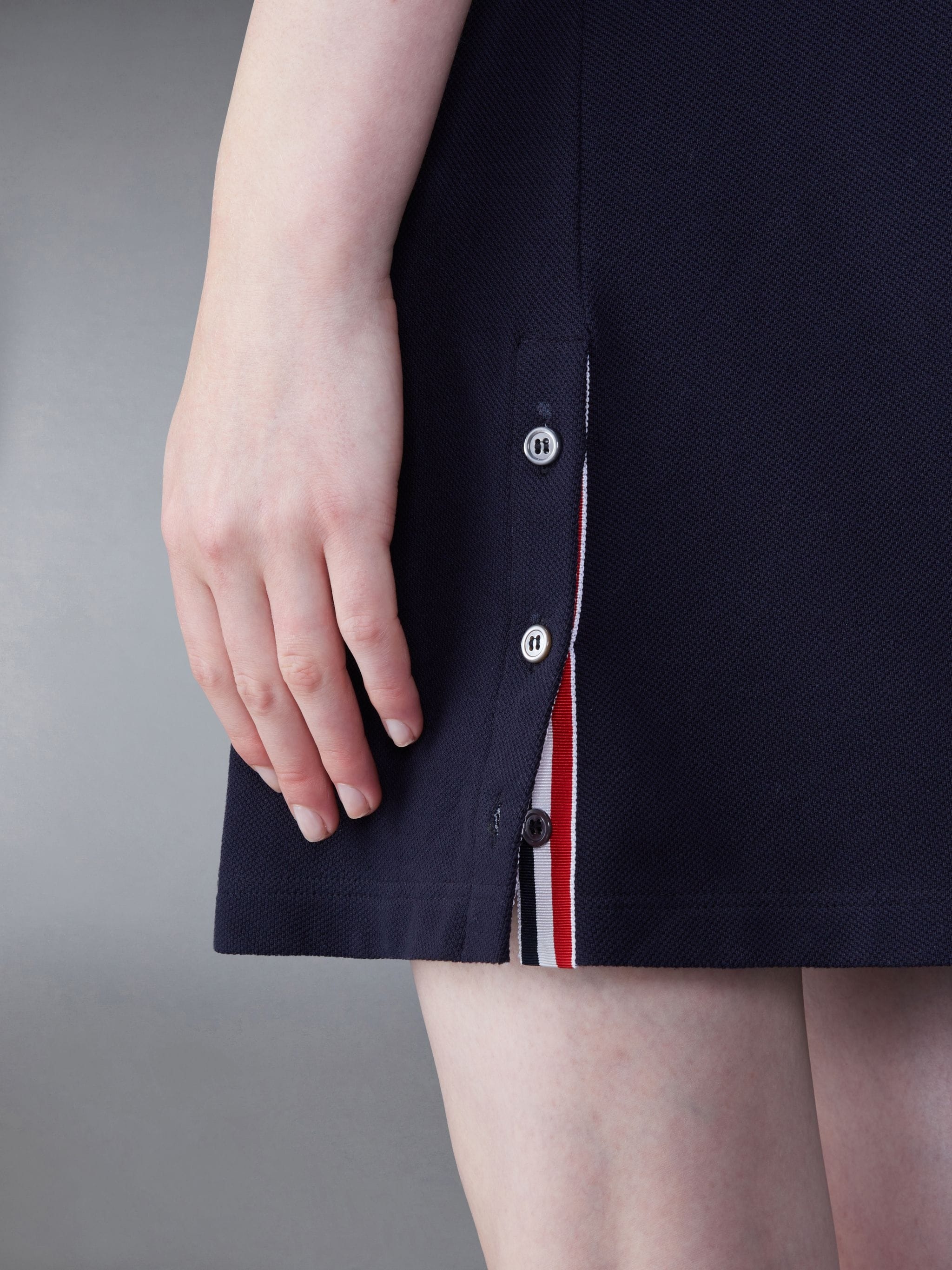 RWB-stripe piqué tennis minidress - 5