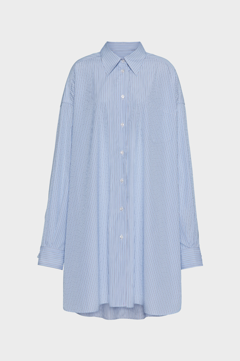 Cotton poplin pinstripe shirt 1