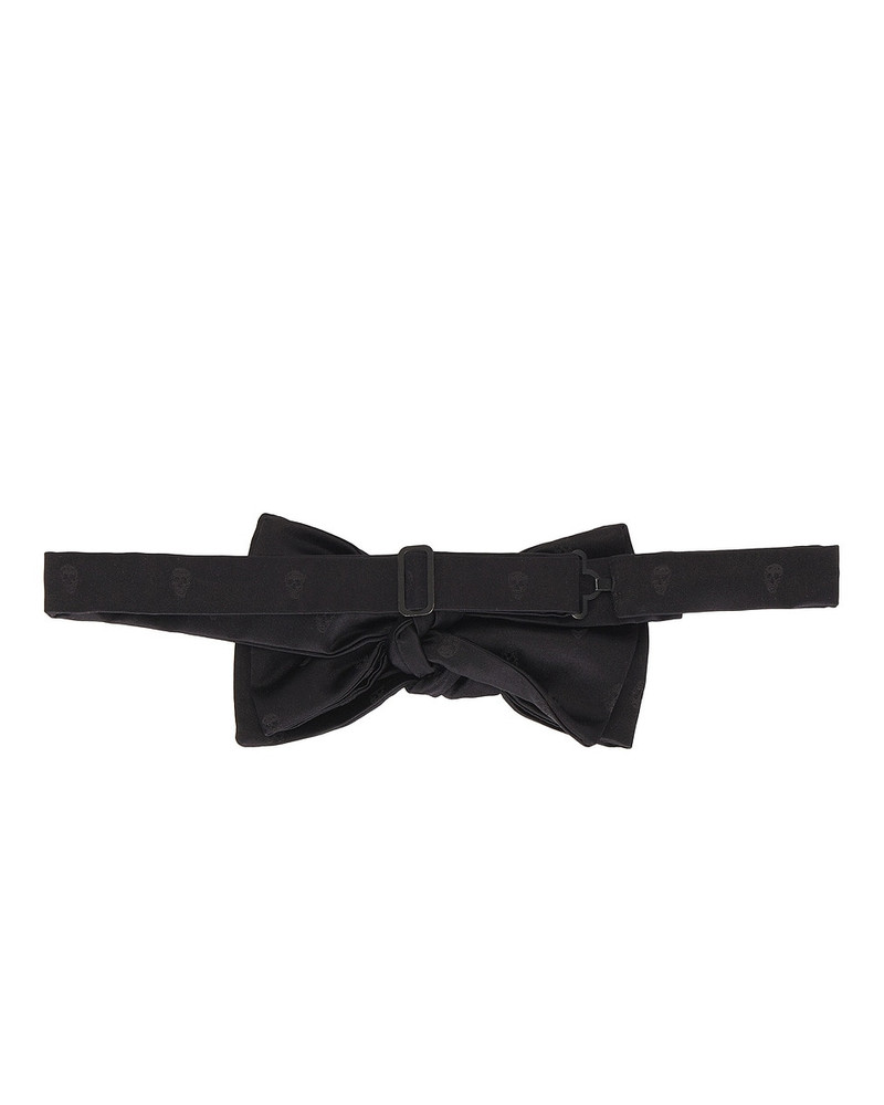 Alexander McQueen Skull Satin Bow Tie outlook
