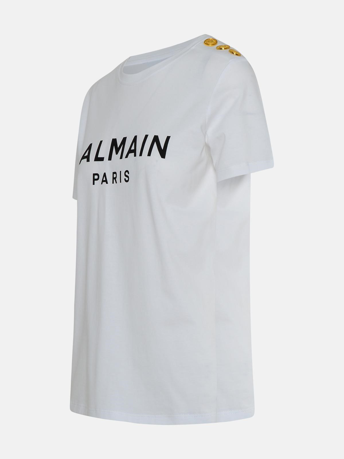 WHITE COTTON T-SHIRT - 2