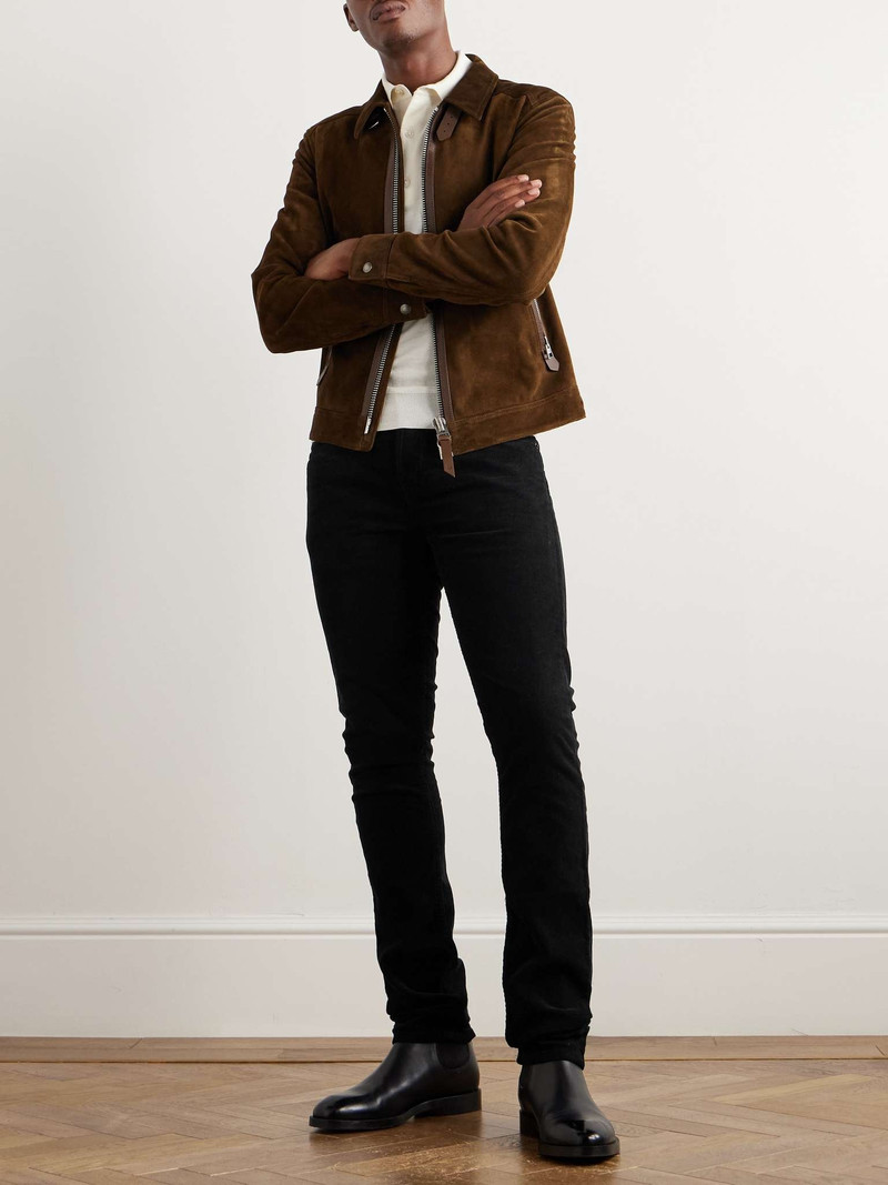 TOM FORD Slim-Fit Straight-Leg Cotton-Blend Corduroy Trousers outlook