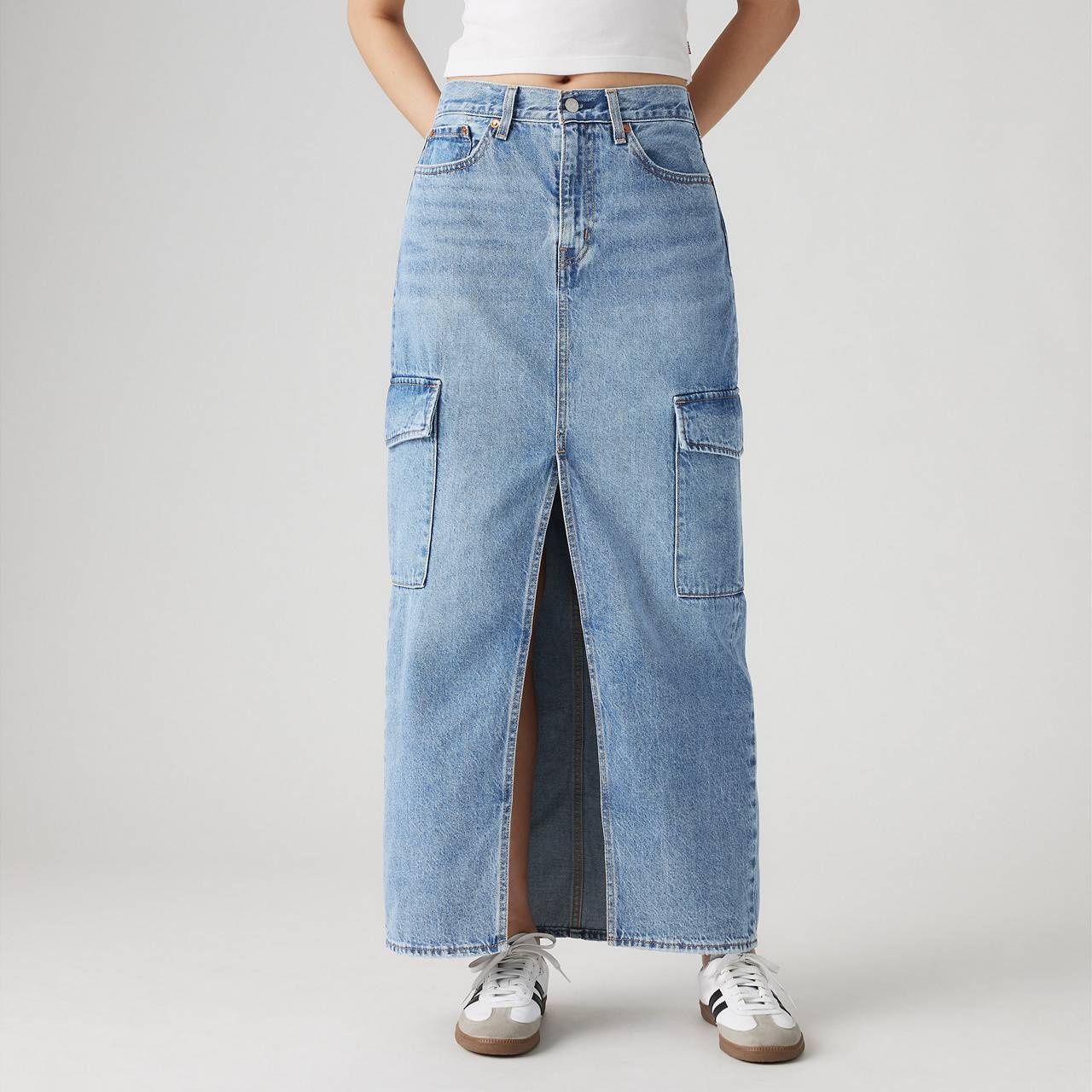 ANKLE COLUMN CARGO SKIRT - 3