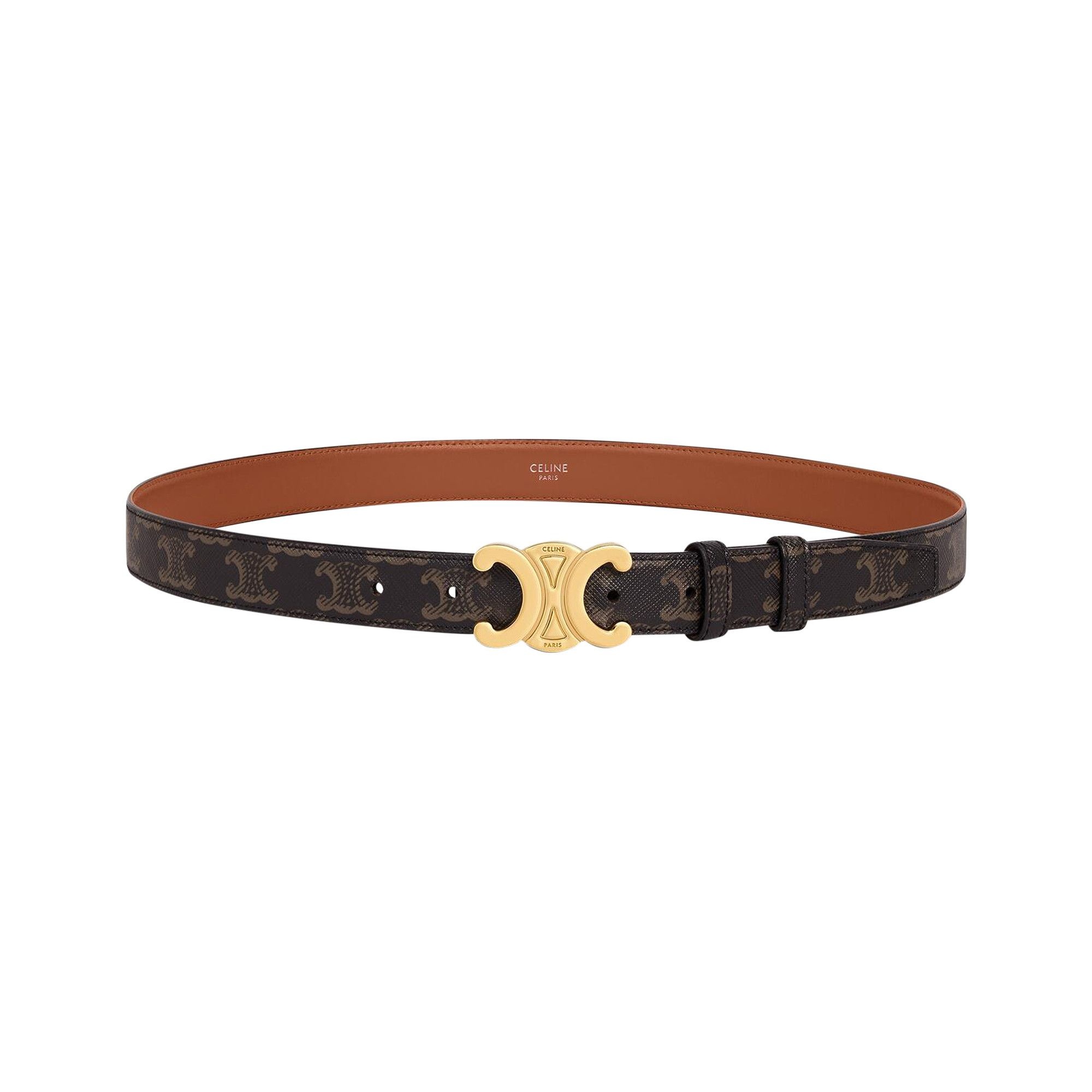 CELINE Medium Triomphe Belt 'Tan' - 2