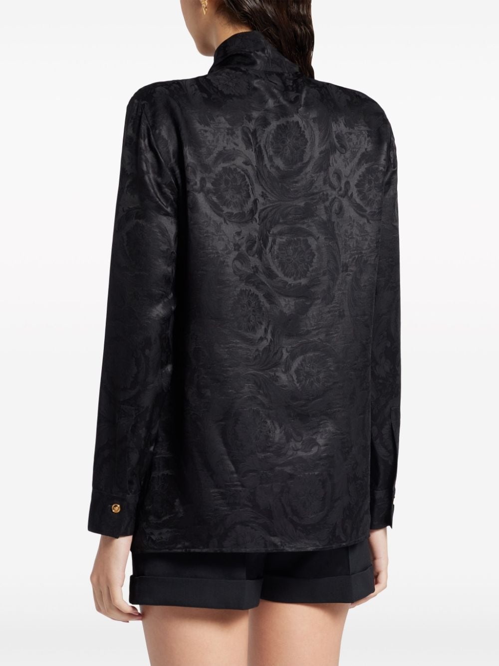 Barocco pussy-bow shirt - 4