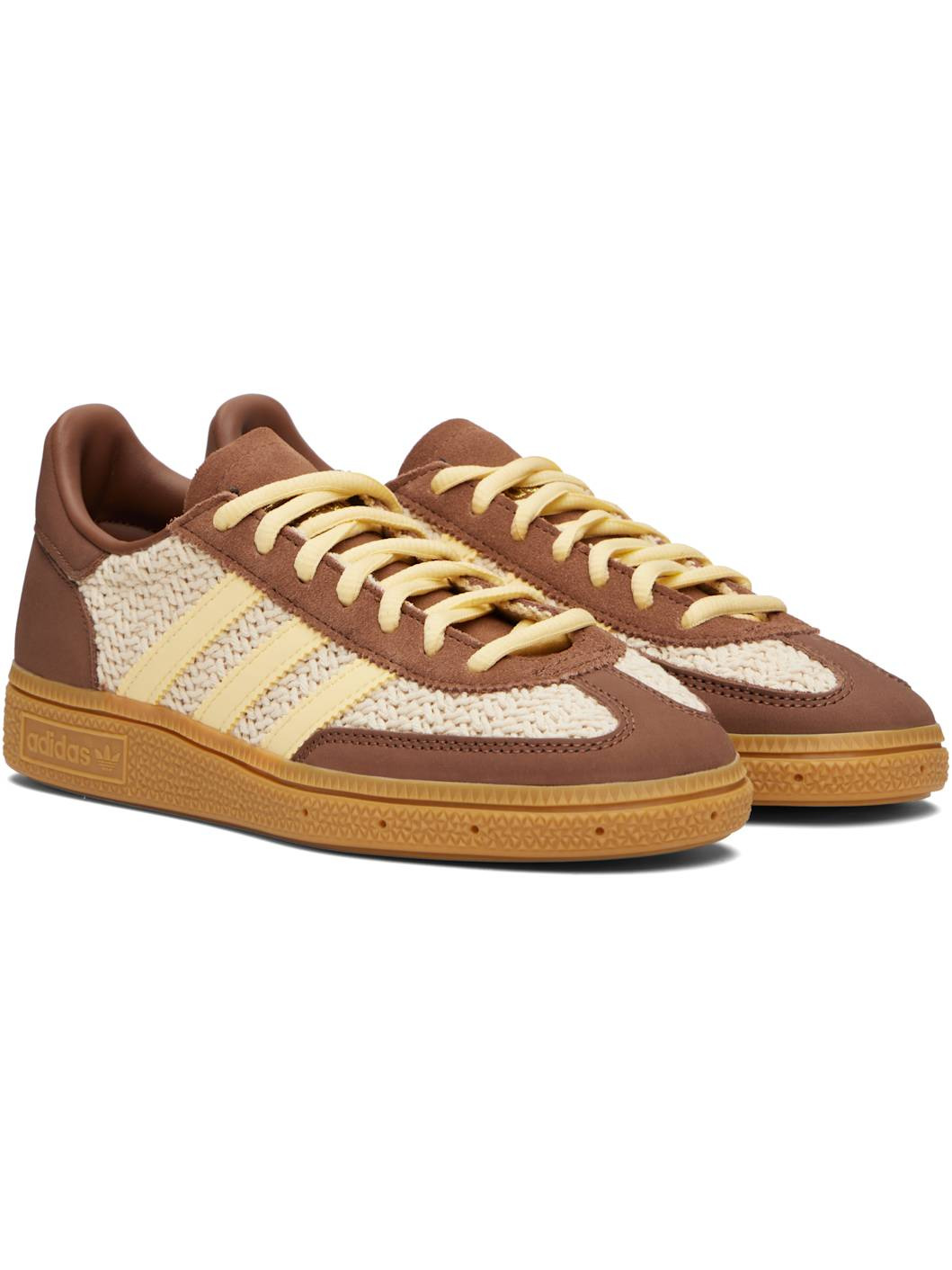 Beige & Brown Handball Spezial Sneakers - 4