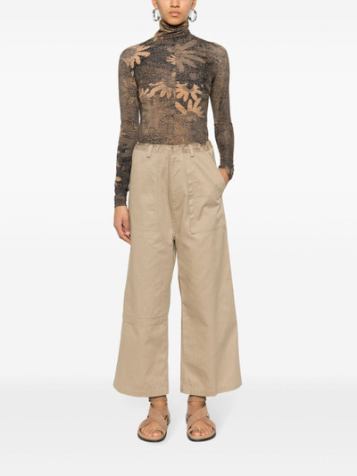 Y's cotton straight-leg trousers outlook