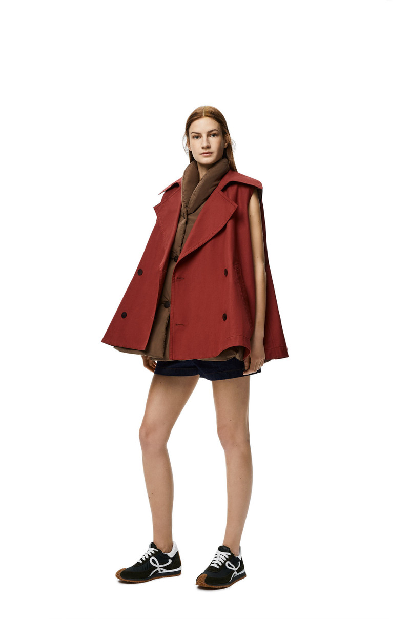 Double layer trapeze vest in cotton 7