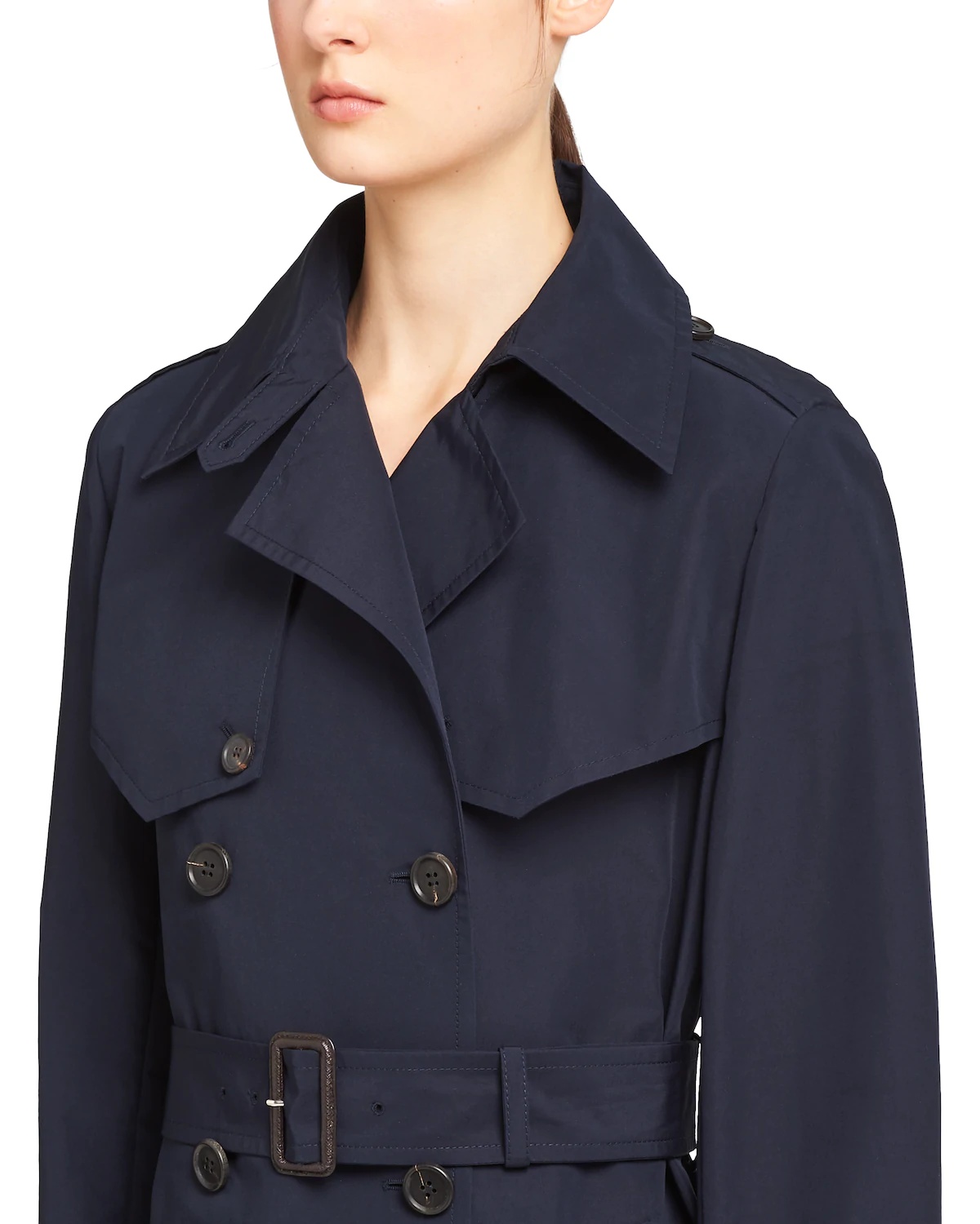 Technical poplin trench coat - 5