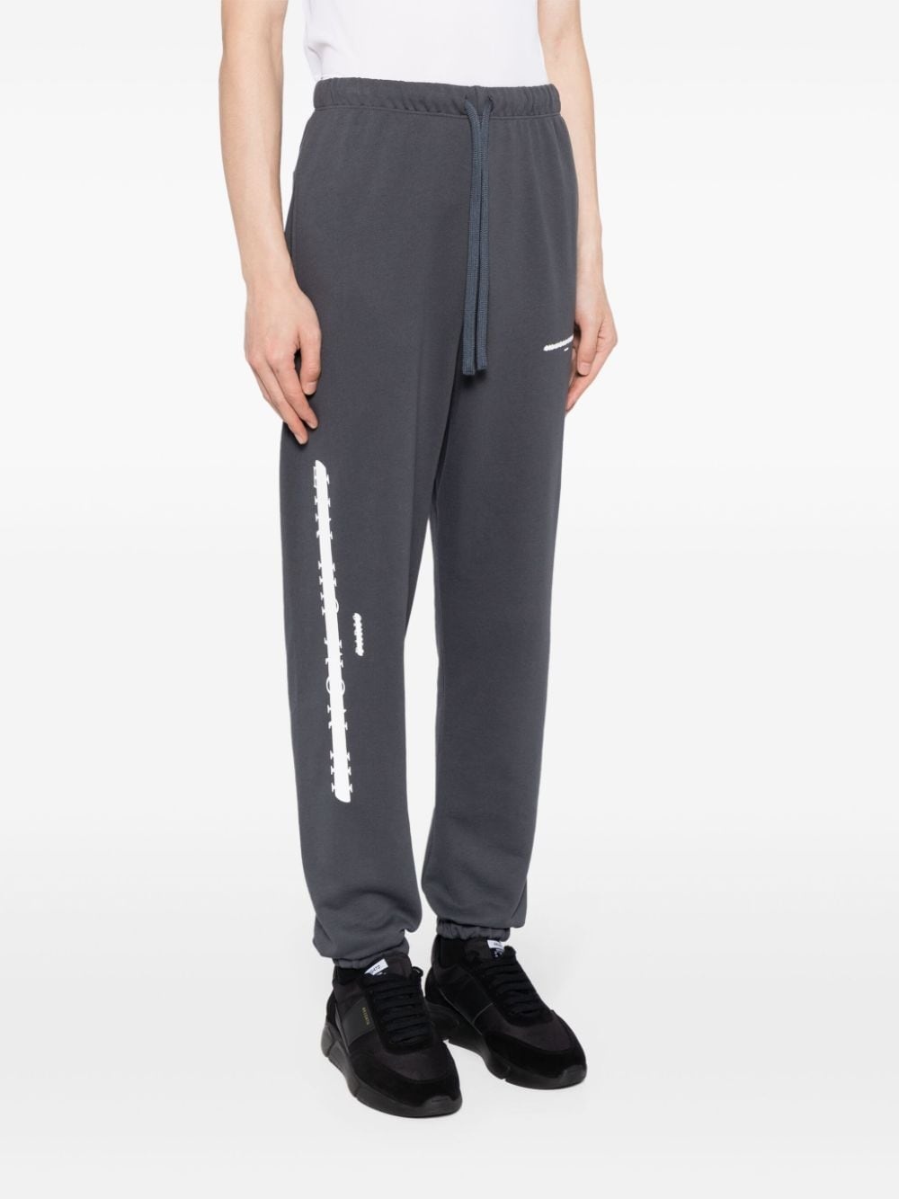 graphic-print cotton track pants - 3