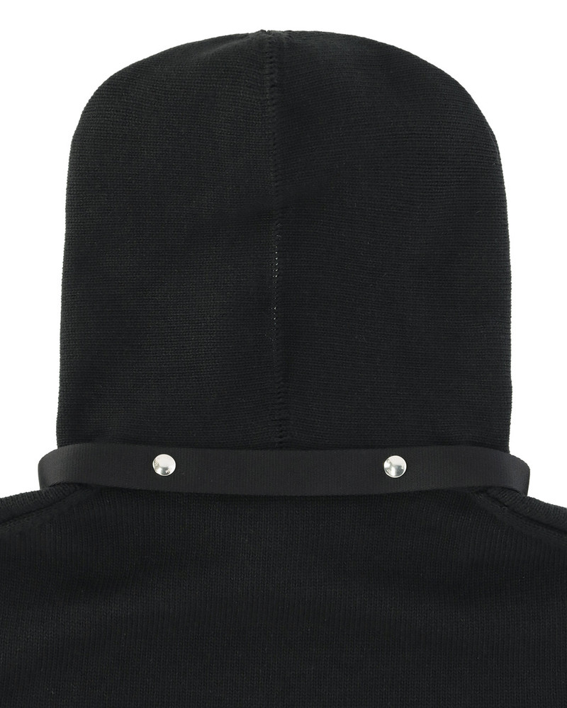 BUCKLE COLLAR KNITTED HOODIE 7