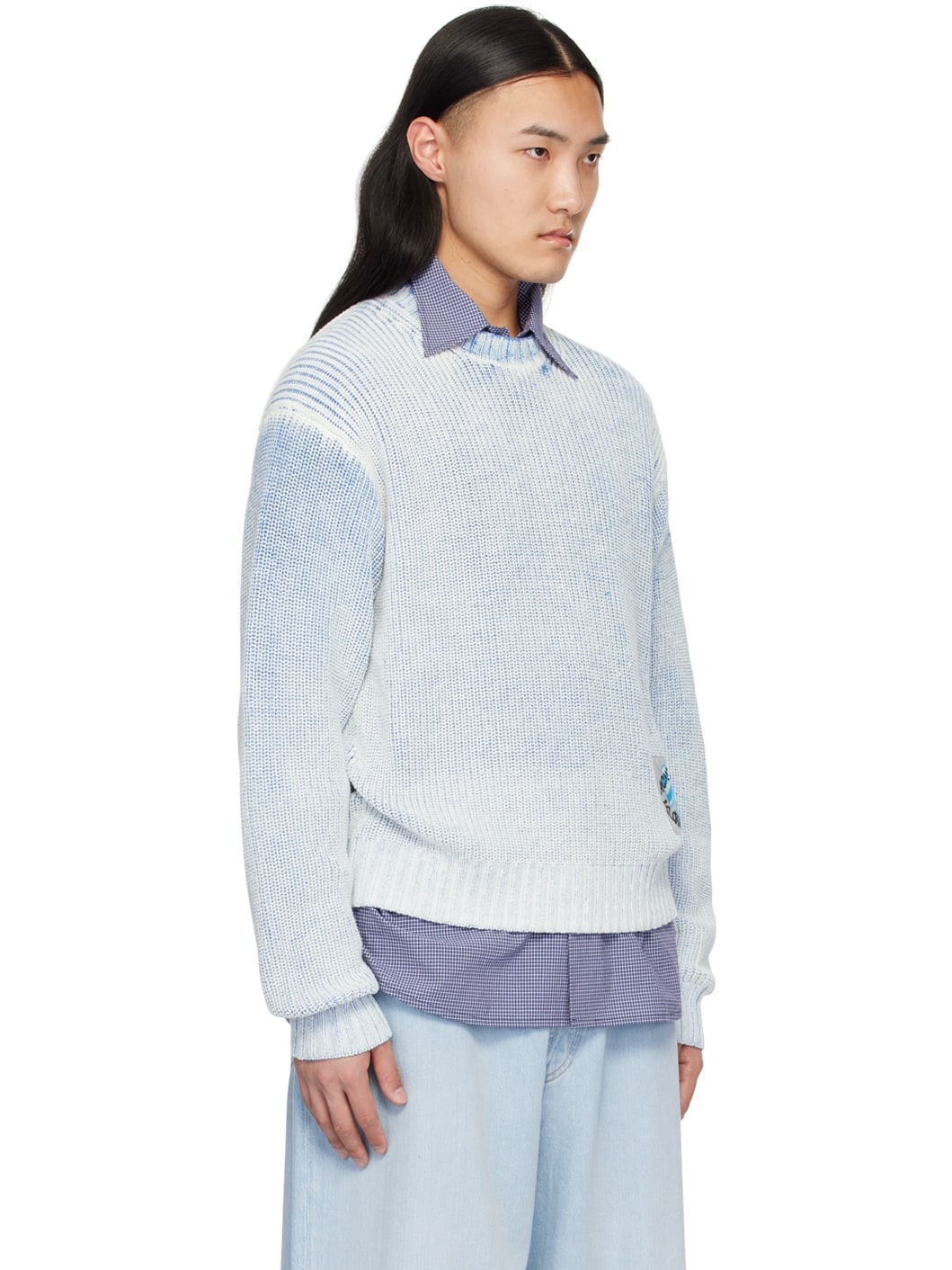 Blue Patch Sweater - 2