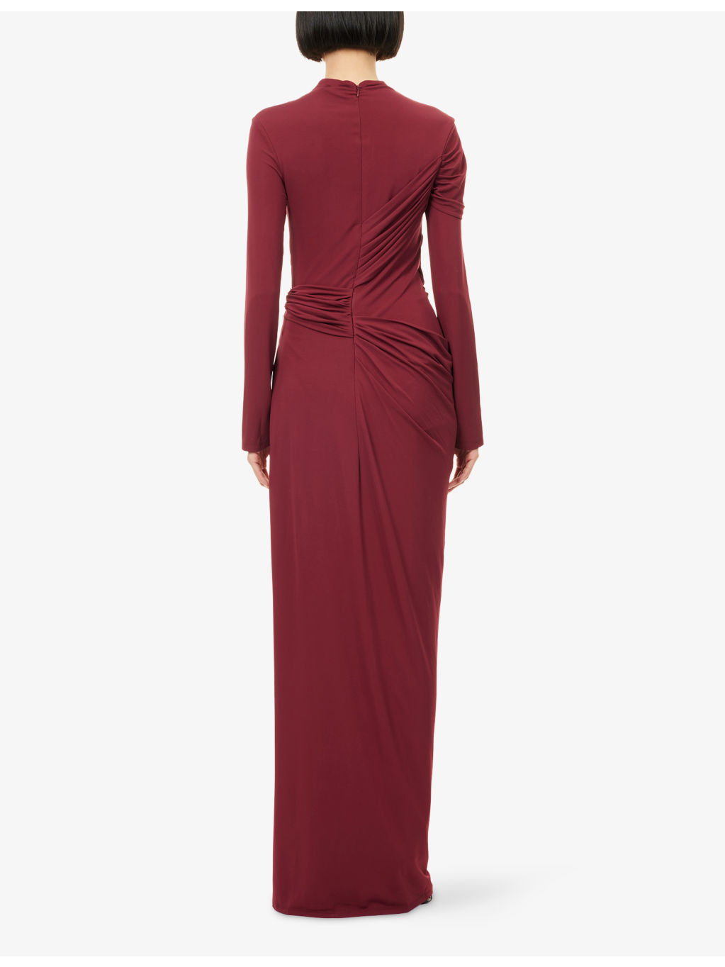 Izadora Draped Stretch-Woven Midi Dress - 4
