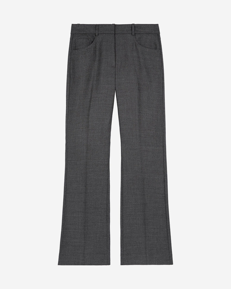 DARK GREY WOOL BOOTCUT PANTS 1