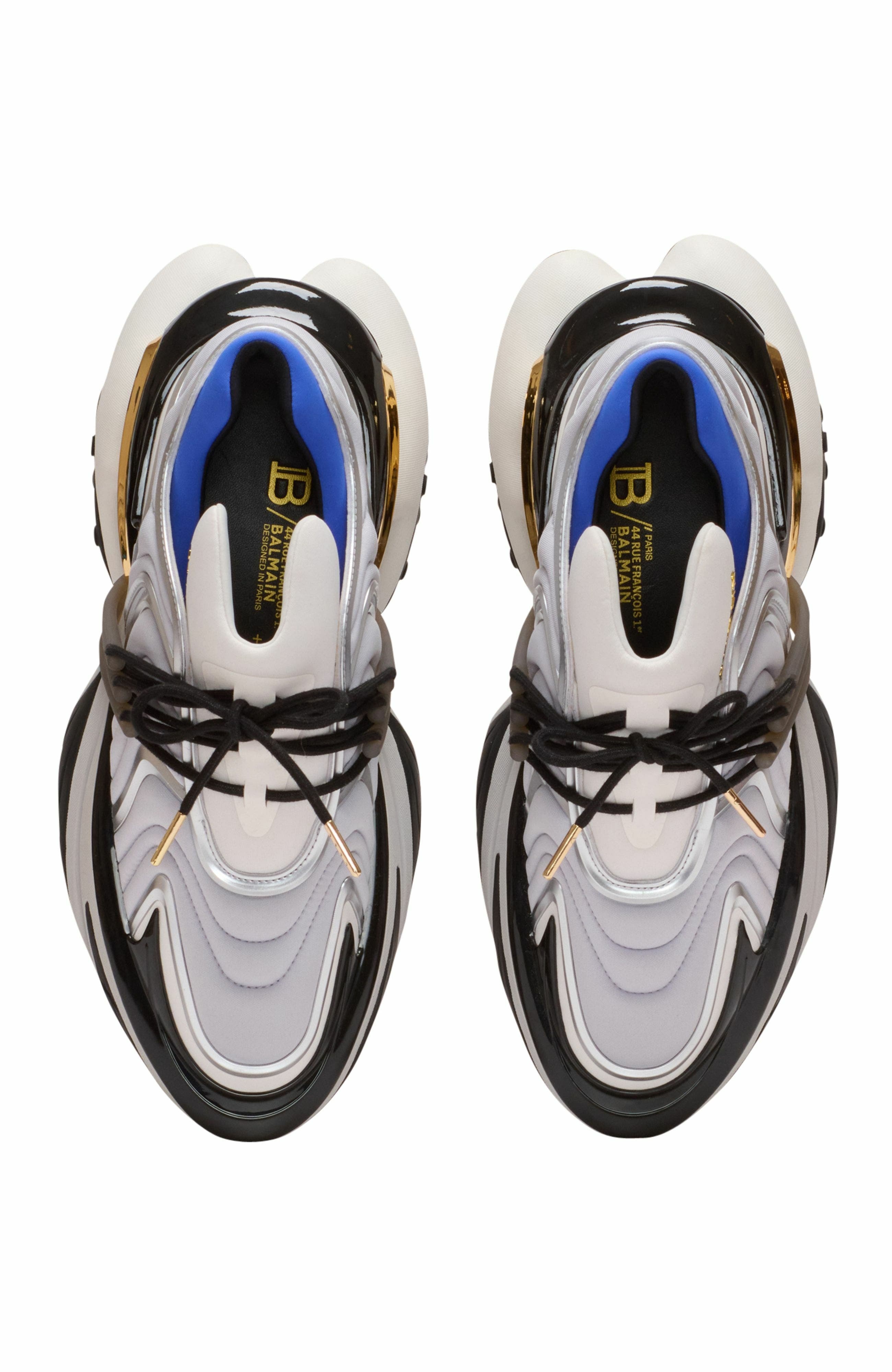 Balmain Unicorn Wave trainers in neoprene in Grey at Nordstrom - 5
