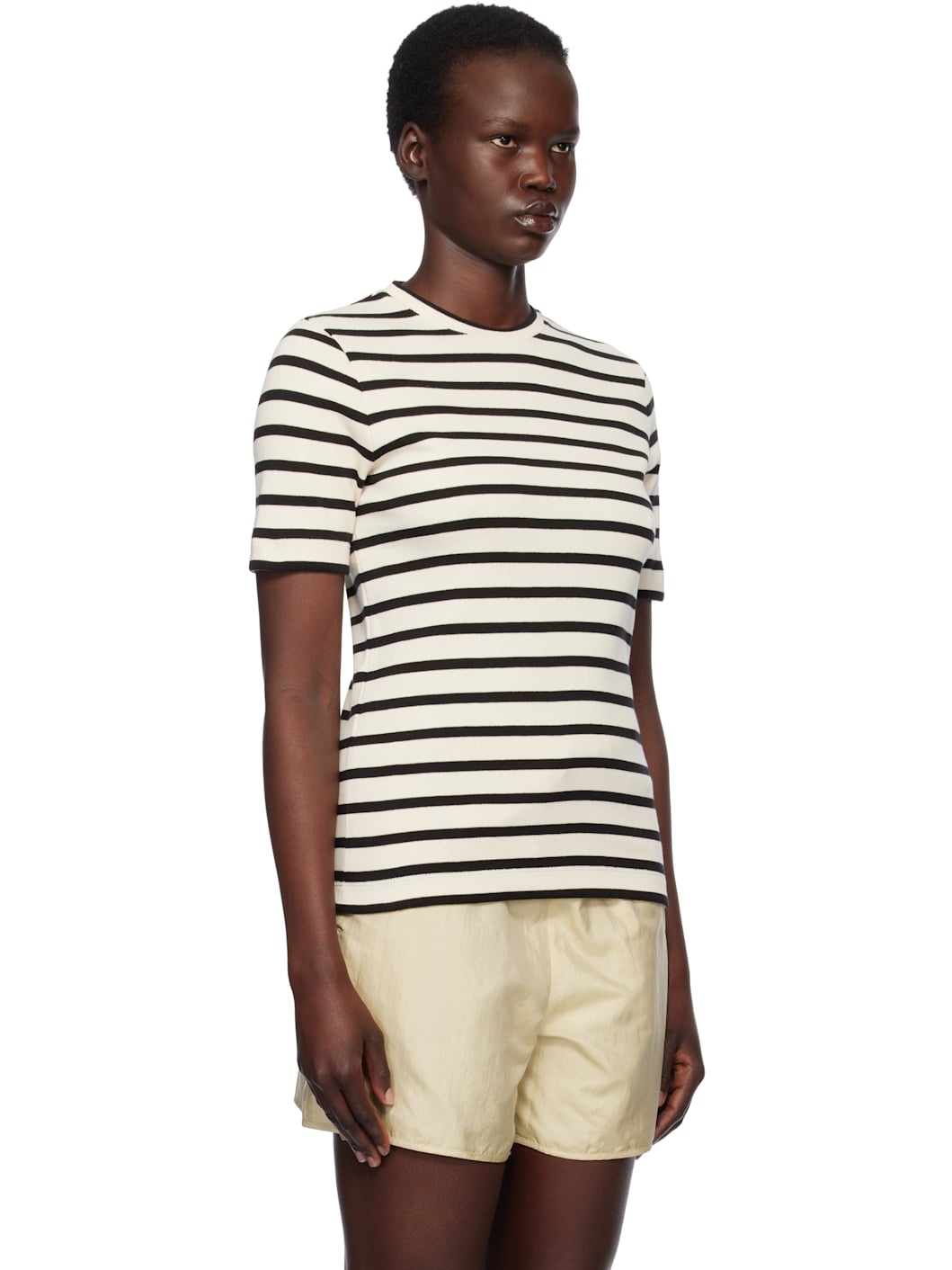 Off-White & Black Crewneck T-shirt - 2