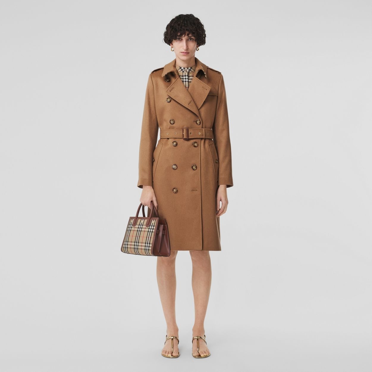 Cashmere Kensington Trench Coat - 1