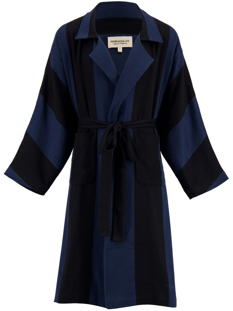 striped cotton coat 1
