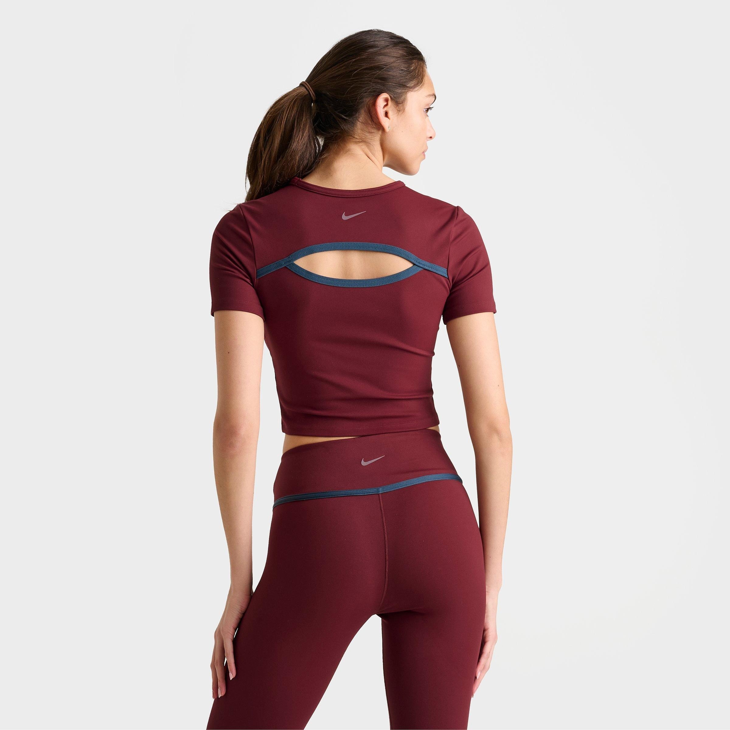 WOMEN'S NIKE ONE DRI-FIT SHORT-SLEEVE FITTED T-SHIRT - 4