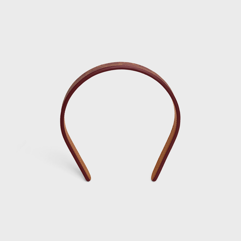 Celine TOILE TRIOMPHE THIN HEADBAND in Lambskin and Toile Triomphe 1