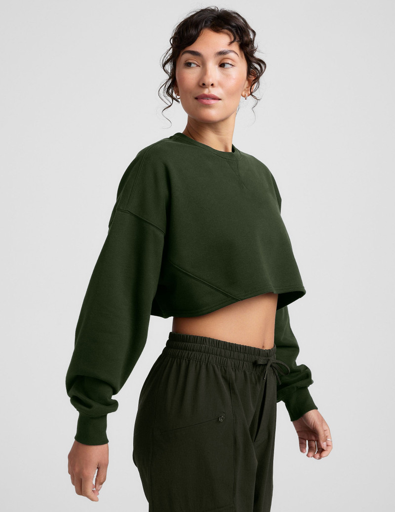 BEYOND YOGA LuxeFleece Cropped Sweatshirt outlook