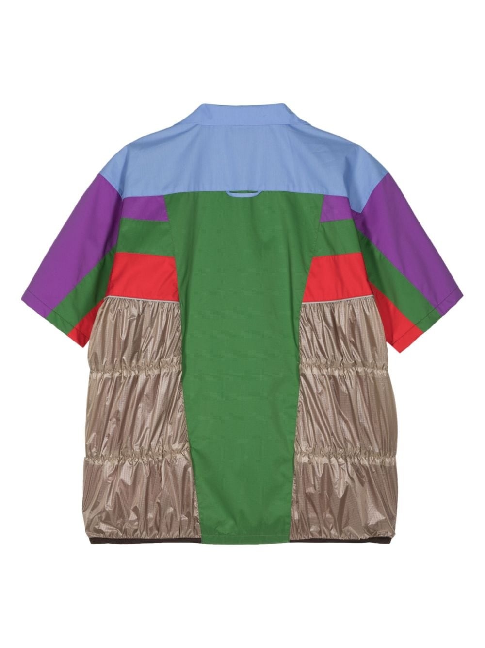 drapped colour-block shirt - 2