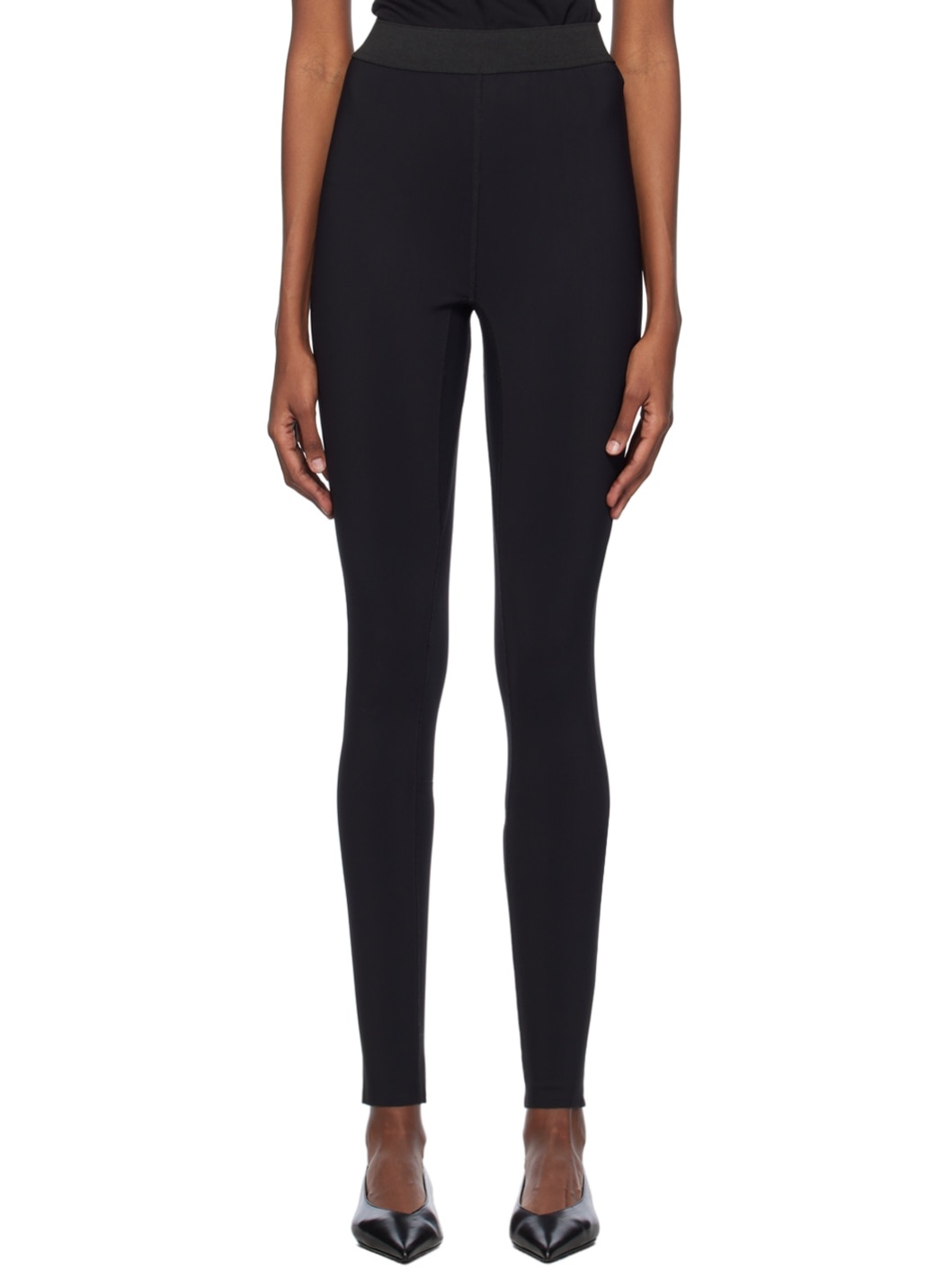 Black Zip Leggings - 1