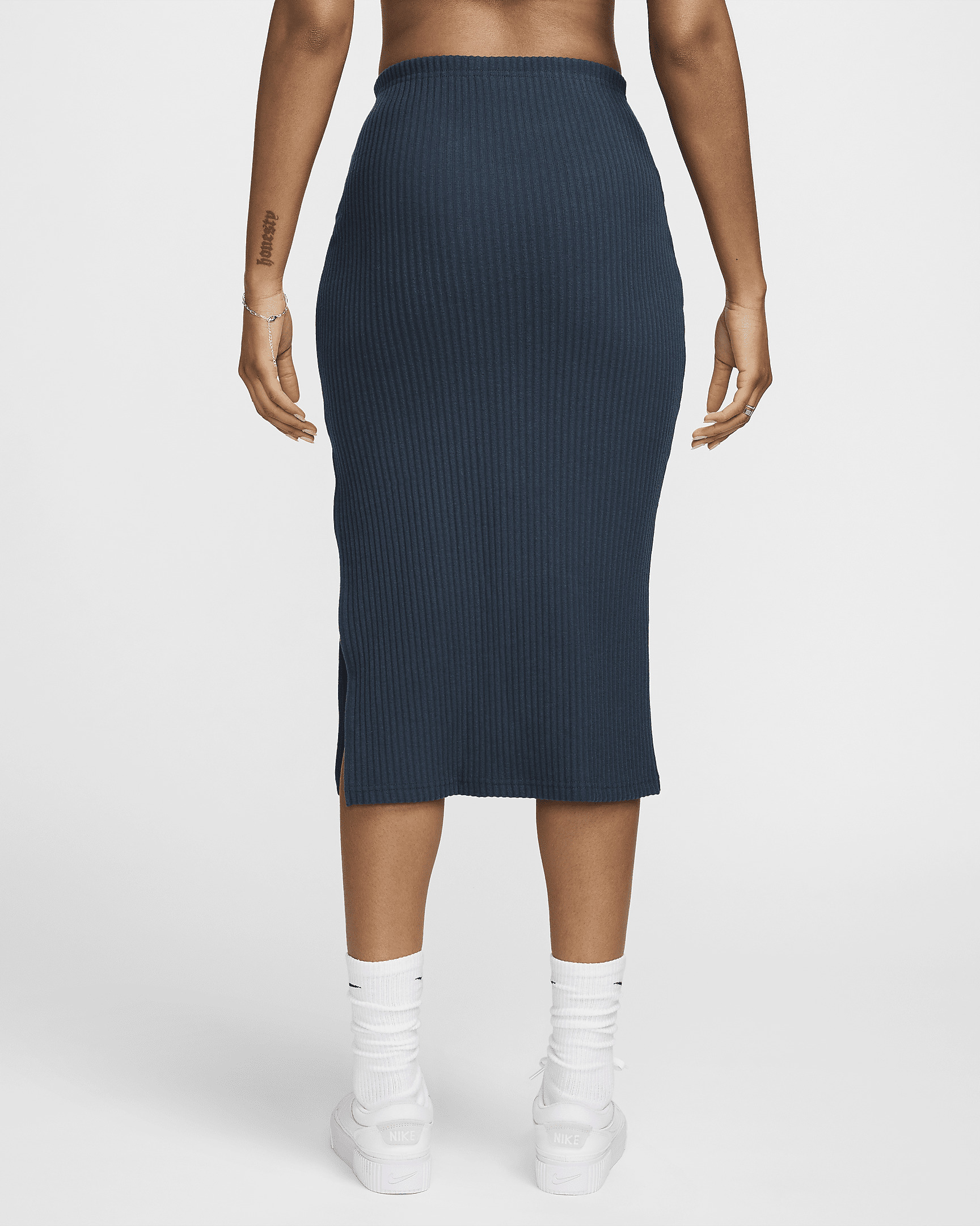 Women's Nike Sportswear Chill Knit Slim Ribbed Midi Skirt - 2