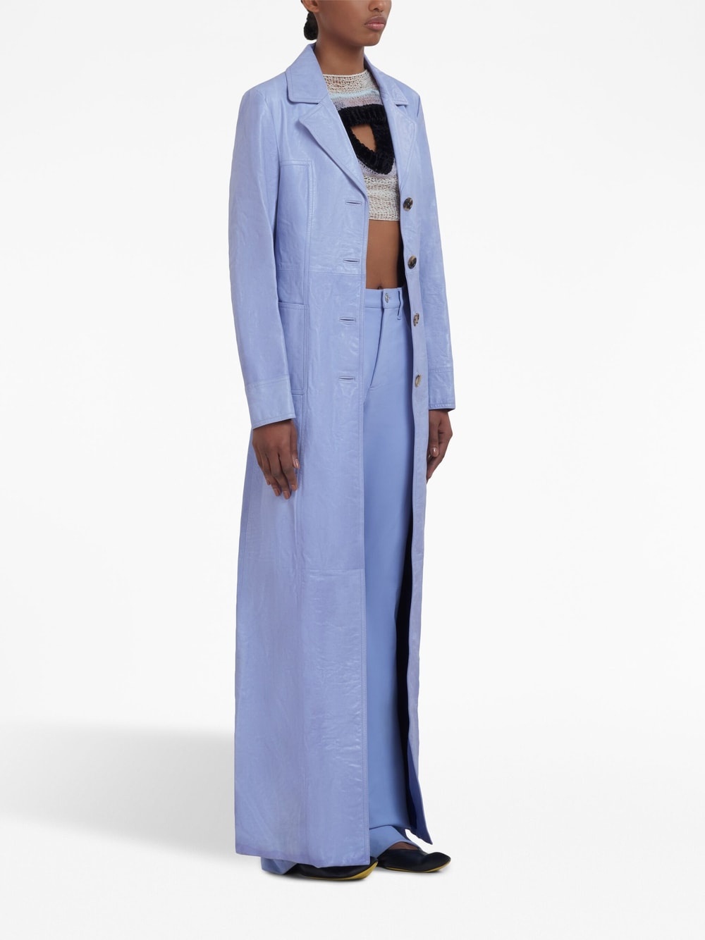 pressed-crease straight-leg trousers - 2