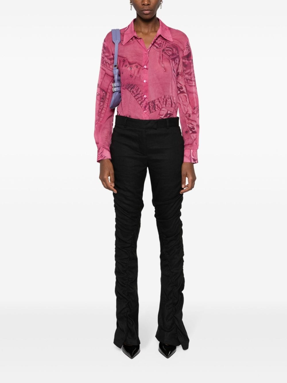 all-over graphic-print shirt - 2