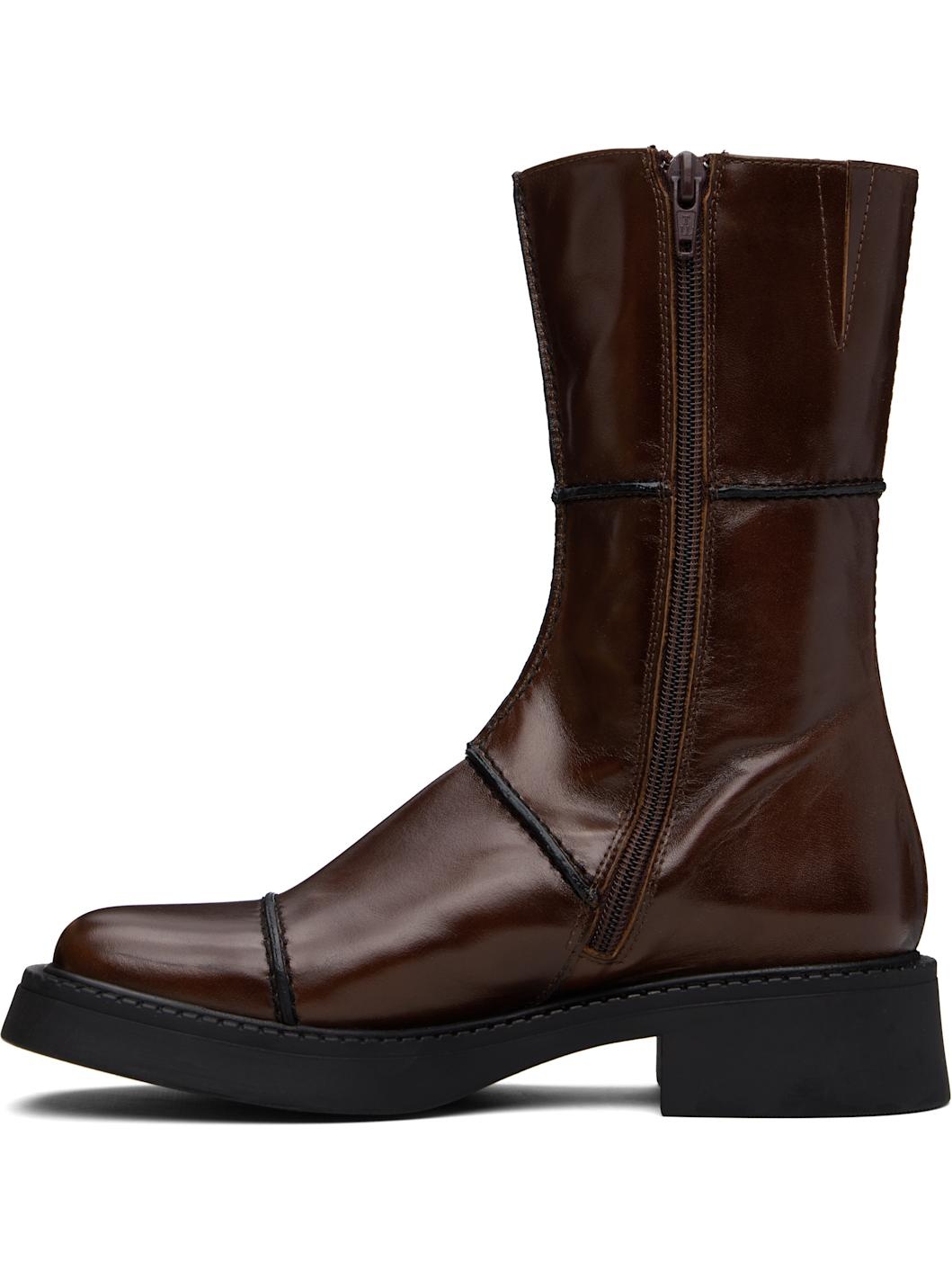 Brown Dahlia Boots - 3