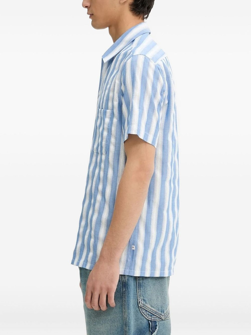 SAMSØE SAMSØE Saavan stripe short-sleeve shirt outlook
